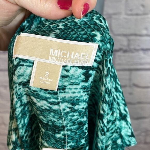 NWT Michael Kors snakeskin print blouse - Picture 5 of 7